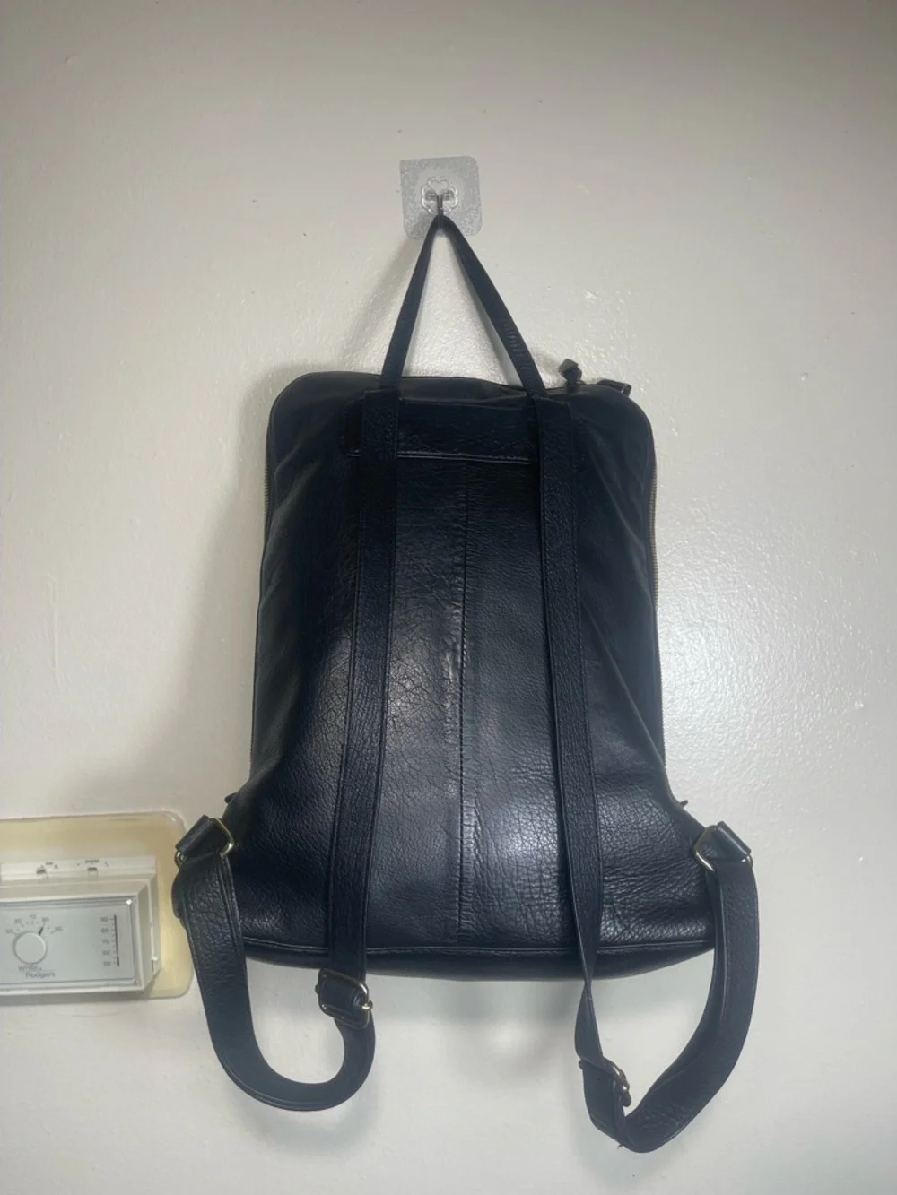 Margot Black Backpack with Luxurious Leather and Minimalist design